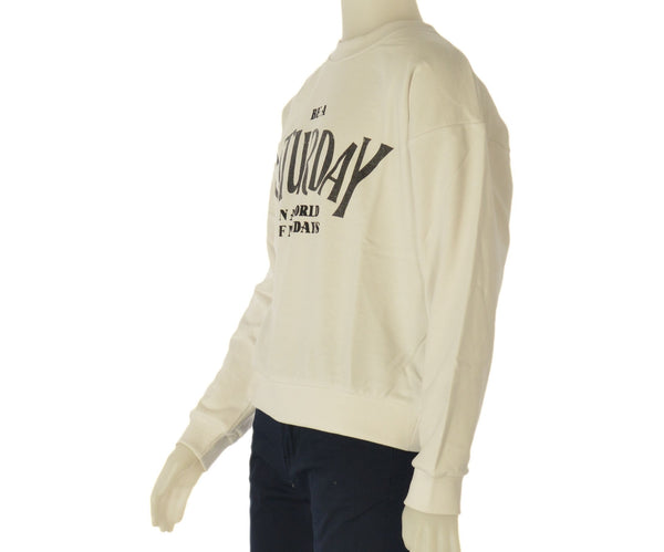 FELPA RAGAZZA GIROCOLLO MISTO COTONE STAMPA MORBIDA LOSAN ART. LJGAP0202-25003