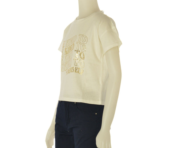 T-SHIRT RAGAZZA GIROCOLLO  COTONE STAMPA LOSAN ART. LJGAP0103-25024