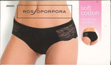 SLIP DONNA  VITA BASSA PIZZO COTONE ELASTICIZZATO ROSSOPORPORA ART. DM0202