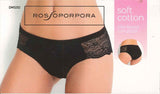 SLIP DONNA  VITA BASSA PIZZO COTONE ELASTICIZZATO ROSSOPORPORA ART. DM0202