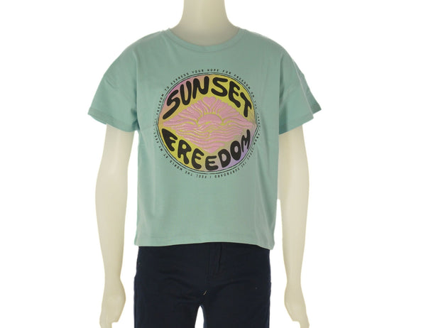 T-SHIRT RAGAZZA COTONE GIROCOLLO STAMPA LOSAN ART. LJAP0103-25035