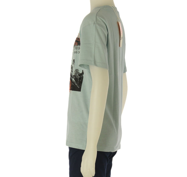 T-SHIRT RAGAZZO  COTONE STAMPA GIROCOLLO LOSAN ART. LJBAP0103-25019
