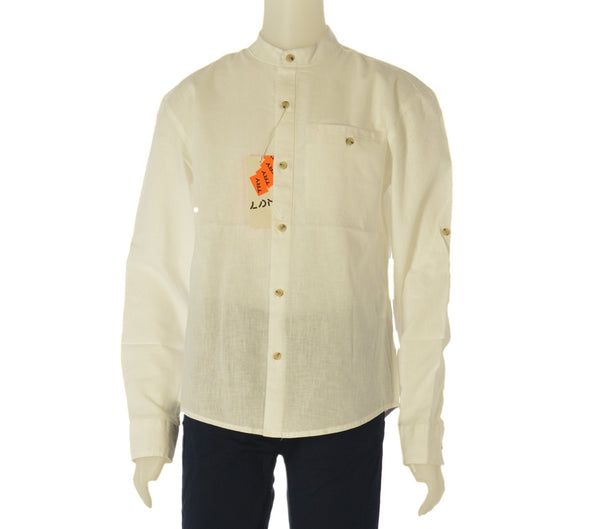 CAMICIA RAGAZZO COLLO ALLA COREANA TASCHINO  LOSAN ART. LJBAP0102-24002