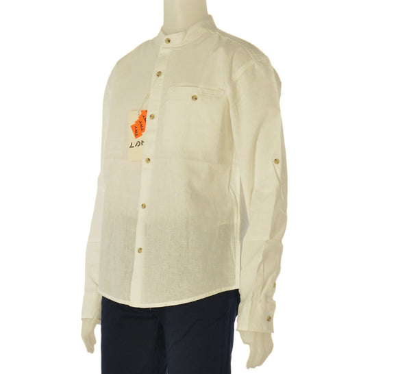 CAMICIA RAGAZZO COLLO ALLA COREANA TASCHINO  LOSAN ART. LJBAP0102-24002