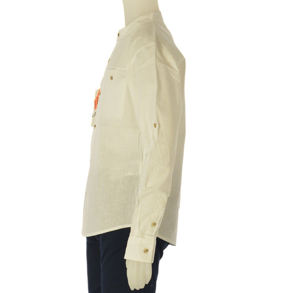 CAMICIA RAGAZZO COLLO ALLA COREANA TASCHINO  LOSAN ART. LJBAP0102-24002