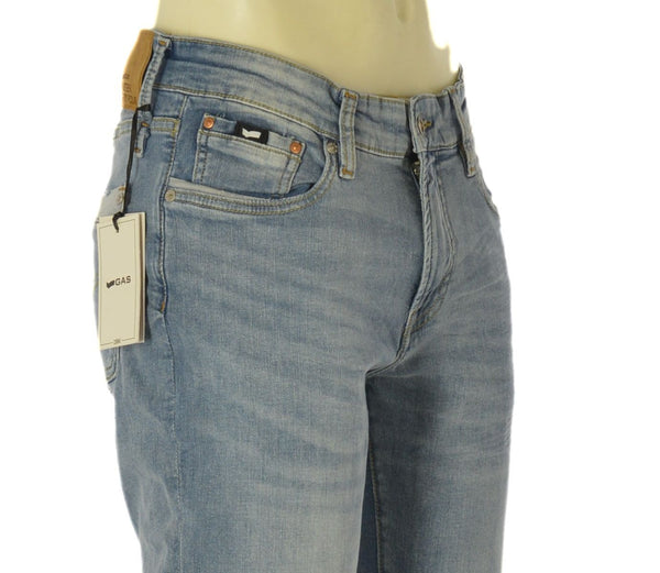 JEANS UOMO SKINNY ADERENTE  TASCHE  GAS ART. SAX B0123
