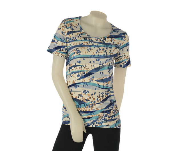 T-SHIRT DONNA LEGGERA GIROCOLLO FANTASIA GAIA B ART. 601/11