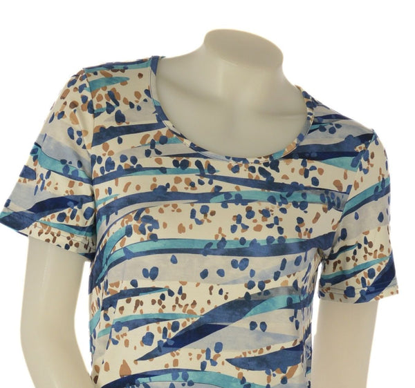 T-SHIRT DONNA LEGGERA GIROCOLLO FANTASIA GAIA B ART. 601/11