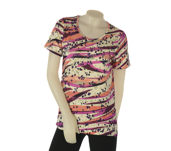 T-SHIRT DONNA LEGGERA GIROCOLLO FANTASIA GAIA B ART. 601/11