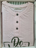 PIGIAMA DONNA PURO COTONE SERAFINO RIGHE POLSINI MARCA ROSSOPORPORA ART. DINA