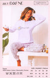 PIGIAMA DONNA PURO COTONE SERAFINO MARGHERITA POLSINI MARCA ROSSOPORPORA ART. DAFNE