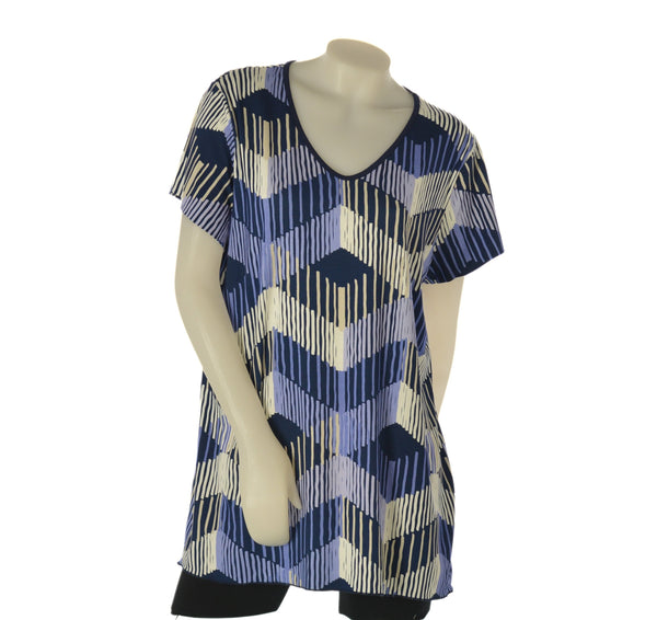 MAGLIA DONNA FANTASIA TAGLIE OVER  SCOLLATURA A V GAIA PIU ART. 529