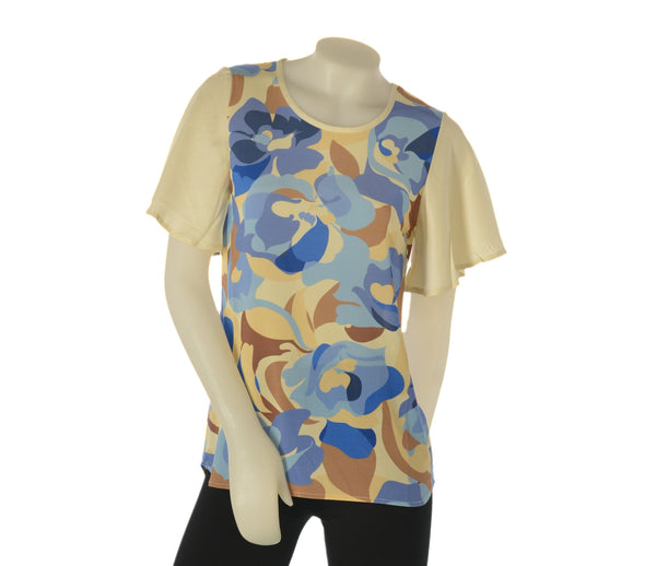 MAGLIA DONNA FANTASIA MANICA CORTA GAIA B ART. 106 COLLO A GIRO MM ELASTICIZZATO VESTIBILITA COMODA