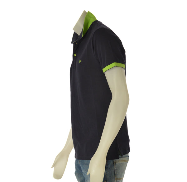 POLO UOMO PIQUET MANICA CORTA BORDI IN CONTRASTO SPACCHETTI CLOSE UP ART. CLP092
