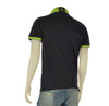 POLO UOMO PIQUET MANICA CORTA BORDI IN CONTRASTO SPACCHETTI CLOSE UP ART. CLP092