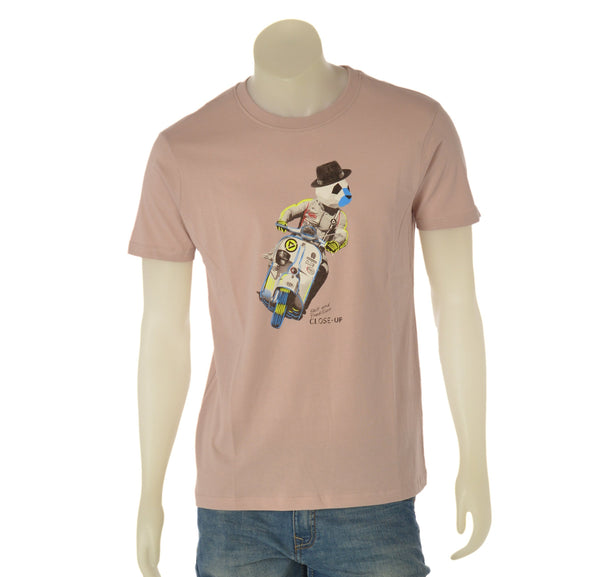 T-SHIRT UOMO COTONE MANICA CORTA STAMPA CLOSE-UP ART. CLT278