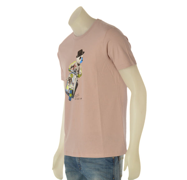T-SHIRT UOMO COTONE MANICA CORTA STAMPA CLOSE-UP ART. CLT278