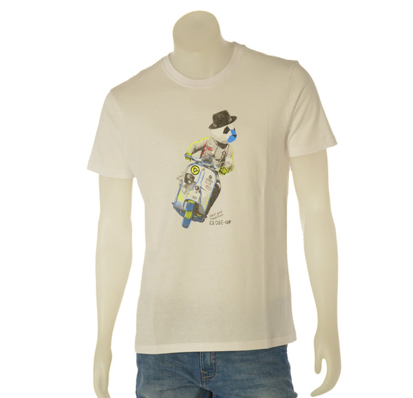 T-SHIRT UOMO COTONE MANICA CORTA STAMPA CLOSE-UP ART. CLT278