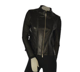 GIUBBETTO DONNA ECOPELLE MICRORETE FULL ZIP GRIFFAI ART. 6108