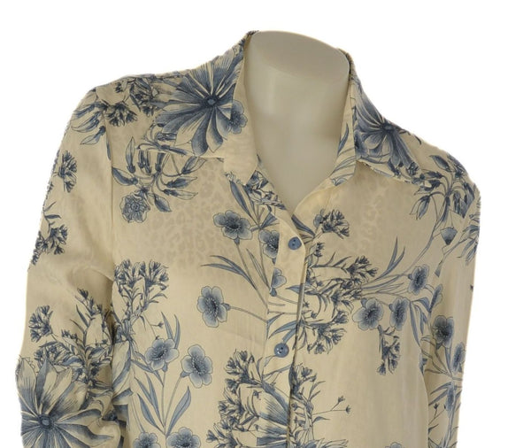CAMICIA DONNA FANTASIA MANICA LUNGA MORBIDA PERLA  ART. 2530