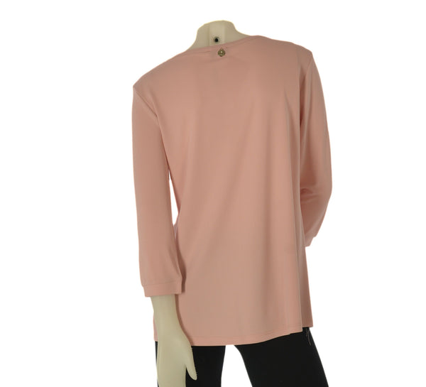 MAGLIA DONNA MANICHE TRE QUARTI STRASS PERLA ART. 2508
