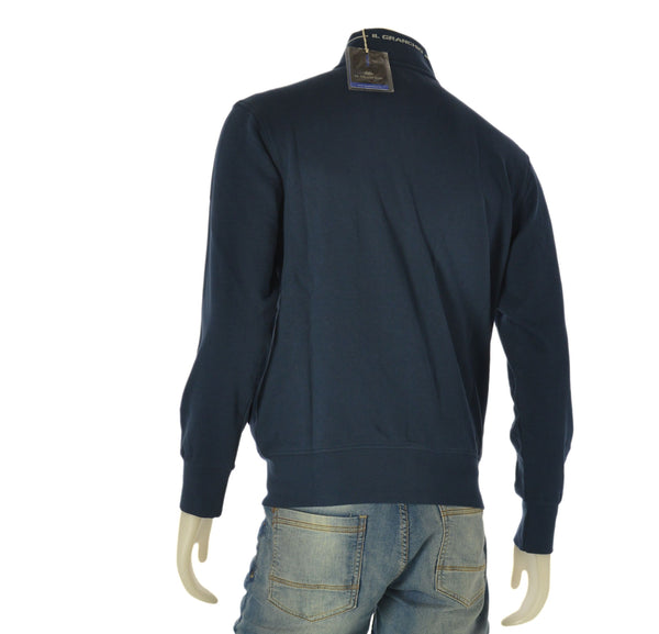 FELPA UOMO GARZATA FULL ZIP TASCHE POLSINI IL GRANCHIO ART. 51FGR43