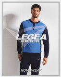 PIGIAMA UOMO COTONE GIROCOLLO BOTTONI POLSINI LOGO MORBIDO GIOVANE MARCA IGAM ART.49606