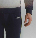 PIGIAMA UOMO COTONE GIROCOLLO BOTTONI LOGO POLSINI TASCA MORBIDO PRATICO MARCA IGAM ART.49636