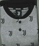 PIGIAMA RAGAZZO COTONE JUVE  BOTTONI MEZZA MANICA PANTALONCINO LOGO PRATICO GIOVANE SPORTIVO MARCA HERMET ART.PGCJJ303000