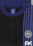 PIGIAMA RAGAZZO COTONE INTER BOTTONI MEZZA MANICA PANTALONCINO ELASTICO LOGO PRATICO SPORTIVO MARCA HERMET ART.PGCIJ202065