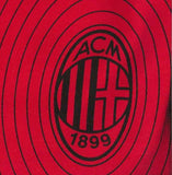 PIGIAMA RAGAZZO COTONE MILAN BOTTONI MEZZA MANICA PANTALONCINO ELASTICO LOGO PRATICO SPORTIVO GIOVANE MARCA HERMET ART.PGCMJ202030