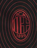 PIGIAMA RAGAZZO COTONE MILAN BOTTONI MEZZA MANICA PANTALONCINO ELASTICO LOGO PRATICO SPORTIVO GIOVANE MARCA HERMET ART.PGCMJ202030