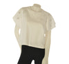 T-SHIRT DONNA AMPIA CORTA MANICA CORTA  A KIMONO  PURO COTONE RICAMI GRIFFAI ART. 6415