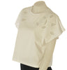 T-SHIRT DONNA AMPIA CORTA MANICA CORTA  A KIMONO  PURO COTONE RICAMI GRIFFAI ART. 6415
