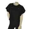 T-SHIRT DONNA AMPIA CORTA MANICA CORTA  A KIMONO  PURO COTONE RICAMI GRIFFAI ART. 6415