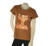 T-SHIRT DONNA GRIFFAI COTONE STAMPA MANICA CORTA  GIROCOLLO ART. 6504
