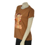 T-SHIRT DONNA GRIFFAI COTONE STAMPA MANICA CORTA  GIROCOLLO ART. 6504