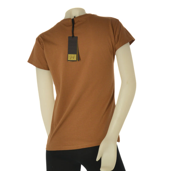 T-SHIRT DONNA GRIFFAI COTONE STAMPA MANICA CORTA  GIROCOLLO ART. 6504