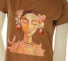 T-SHIRT DONNA GRIFFAI COTONE STAMPA MANICA CORTA  GIROCOLLO ART. 6504
