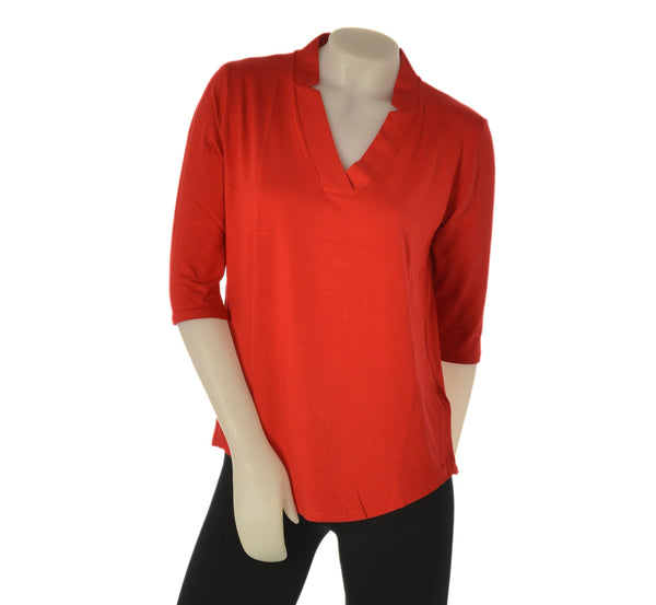 RAGNO Maglia Donna Manica 3/4 In Viscosa Revolution 70121W | Colore Corda, Top Morbido E Leggero
