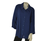 CAMICIA DONNA TAGLIE OVER ELISA CASTELLI  BOTTONI SPACCHI ART. 1541