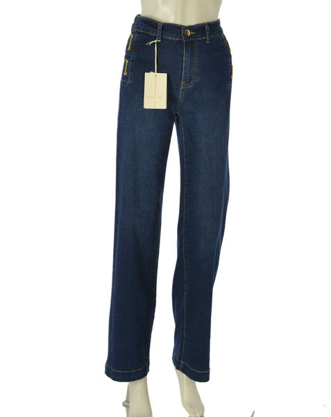 JEANS DONNA EMANUELA COSTA PALAZZO TASCHE ELASTICO ART. EC6752
