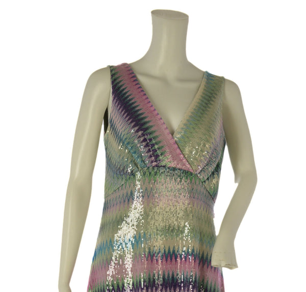 ABITO LUNGO ELEGANTE DONNA BARBARELLA FANTASIA PAILLETTES CANOTTAART. 630