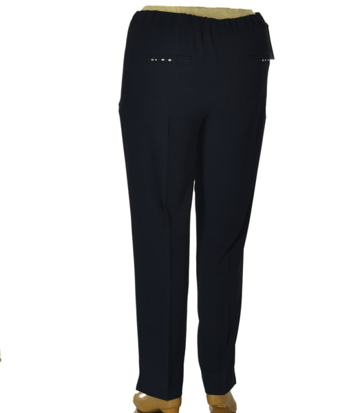PANTALONI DONNA PERLA TAGLIE OVER ELASTICO STRASS SPACCHETTI ART. 2557