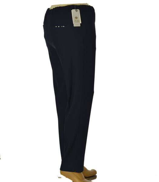 PANTALONI DONNA PERLA TAGLIE OVER ELASTICO STRASS SPACCHETTI ART. 2557