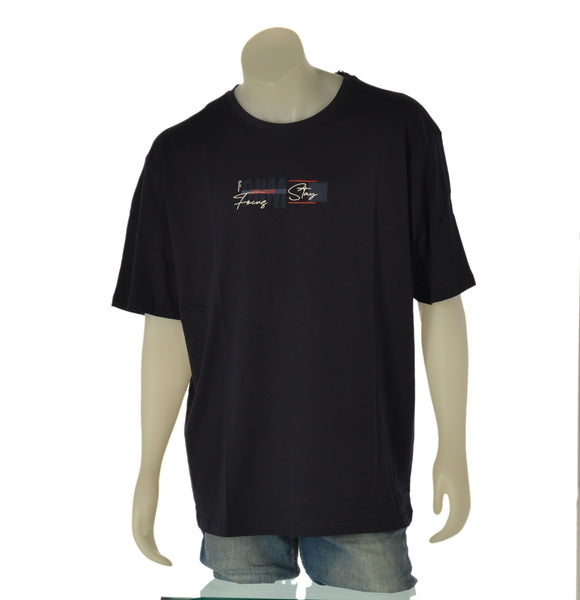 T-SHIRT UOMO COVERI TAGLIE OVER GIROCOLLO STAMPA  COTONE FRONTALE ART. OTJ4493