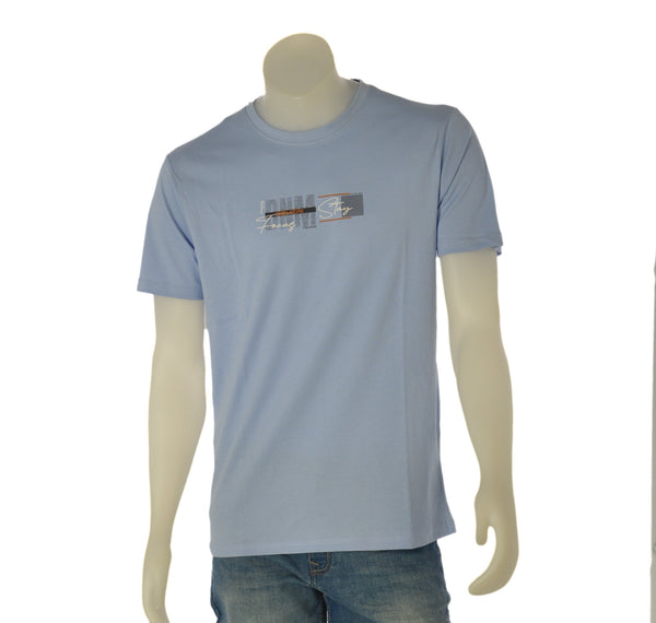 T-SHIRT UOMO COTONE 100%  COVERI STAMPA LOGO FRONTALE GIROCOLLO ART. TJ4449