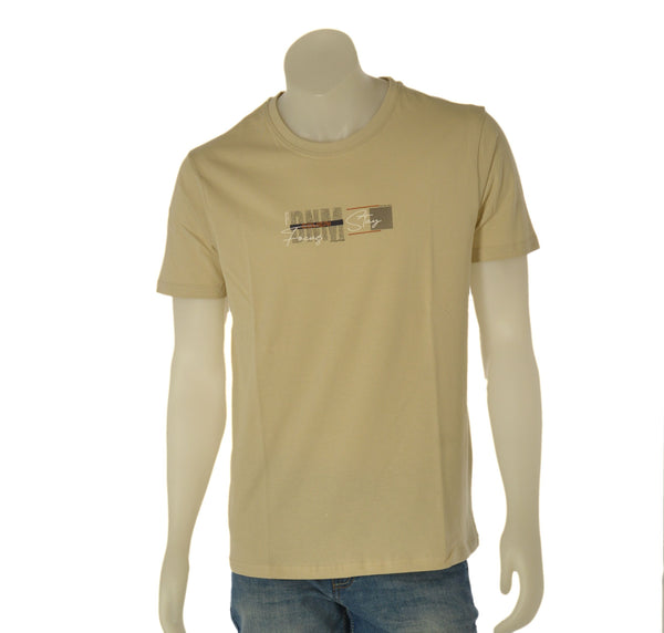 T-SHIRT UOMO COTONE 100%  COVERI STAMPA LOGO FRONTALE GIROCOLLO ART. TJ4449