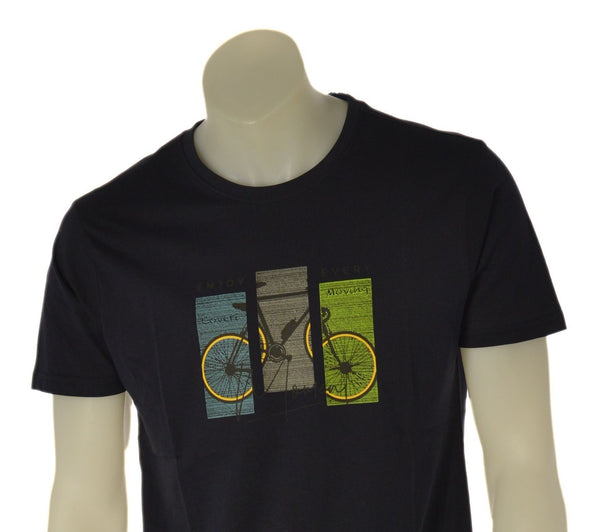 T-SHIRT UOMO COVERI PARICOLLO STAMPA LOGO FRONTALE  COTONE  MANICA CORTA ART. TJ4450