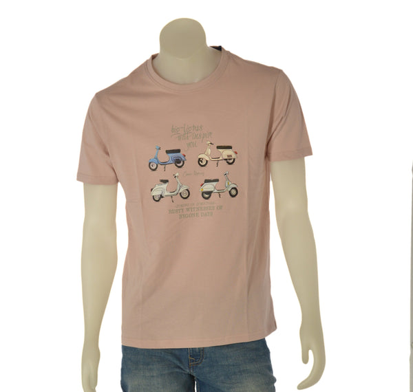 T-SHIRT UMO COVERI PARICOLLO MANICA CORTA  COTONE STAMPA ART. TJ4451
